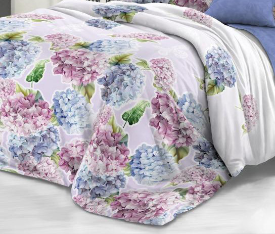 Пододеяльник 1,5-спальный, сатин "Престиж" (Сиреневый сад (основа))
