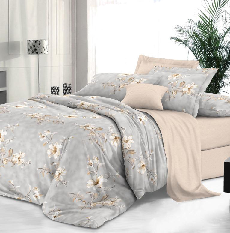 Комплект постельного белья Семейный, сатин 