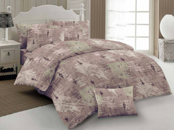 Комплект постельного белья 1,5-спальный, бязь "Комфорт" (Париж, розовый)