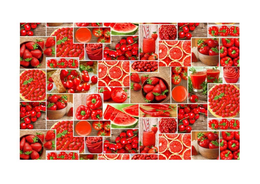 Скатерть 100*150 см, вафельная ткань (Сочное ассорти)