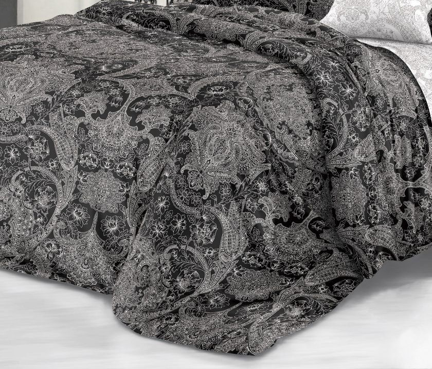 Пододеяльник 1,5-спальный, сатин "Престиж" (Нуар основа)