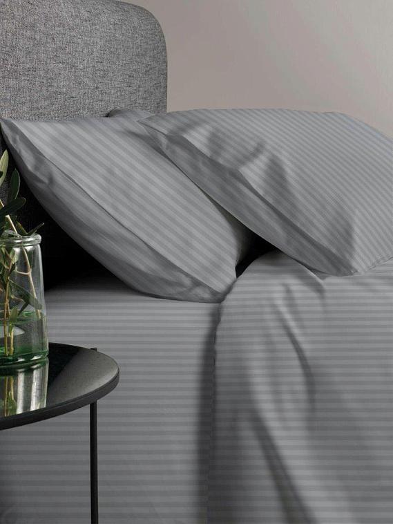 Пододеяльник Евро 200*220 см, перкаль (Лунная соната, серый)