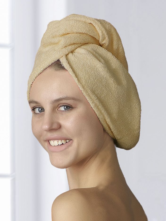 Чалма женская, 100% хлопок (Бежевый)