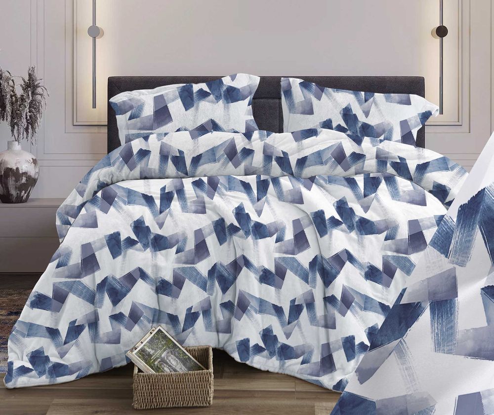 Пододеяльник 2-спальный, поплин (Грей, серый)