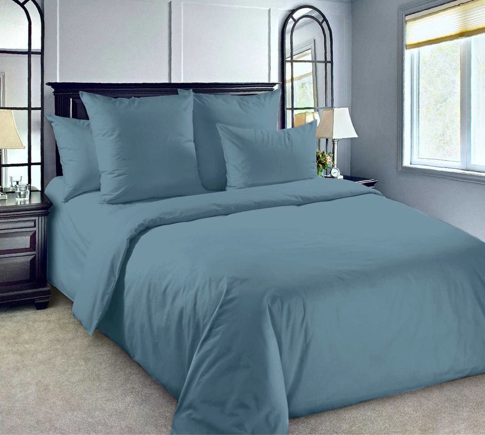 Простыня на резинке 120*200 см, перкаль г/к, борт 25 см (Морской)