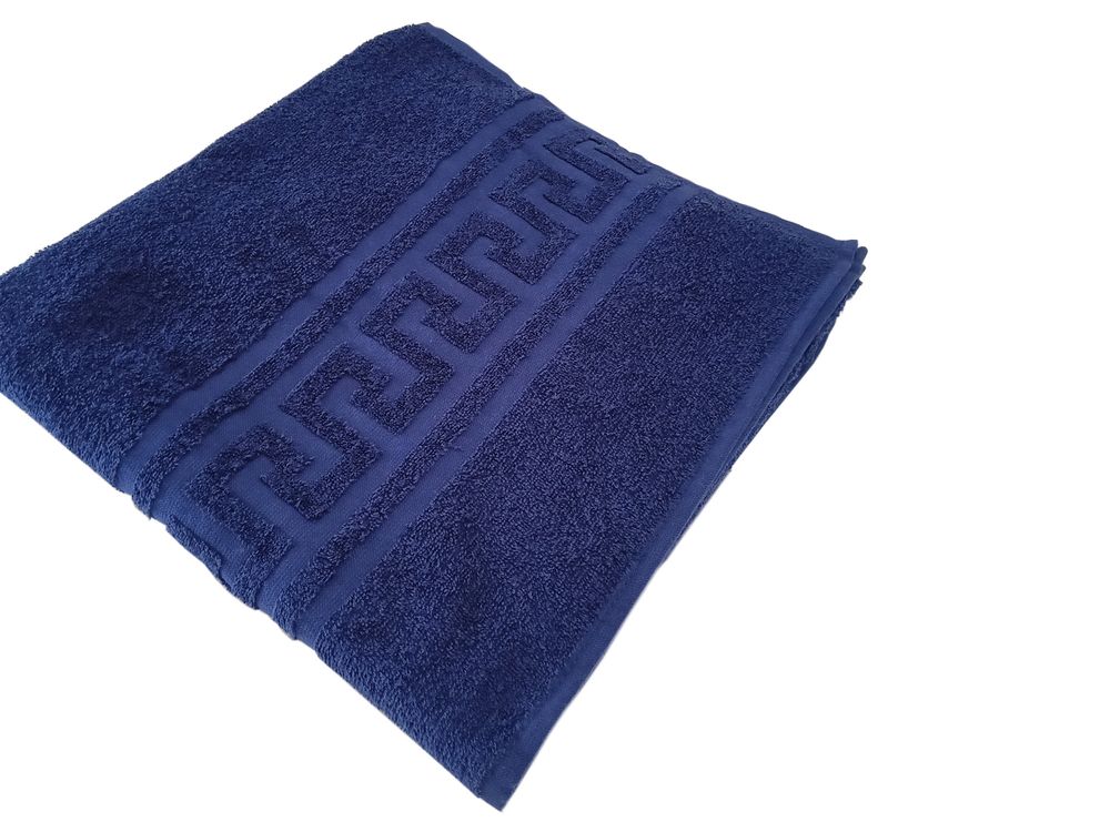 Махровое гладкокрашеное полотенце 40*70 см 380 г/м2 (Синий)