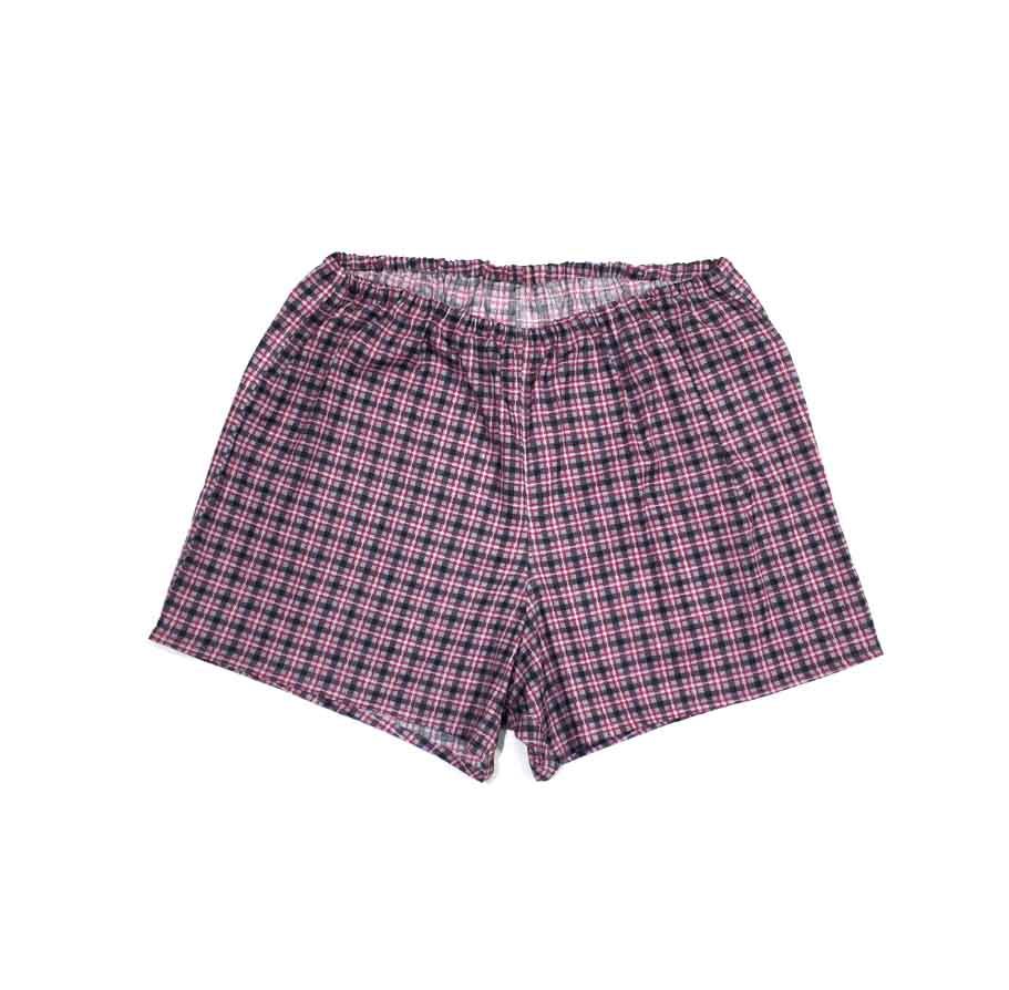 Трусы мужские бязь, модель  207, хлопок 100% (Клетка, бордовый)