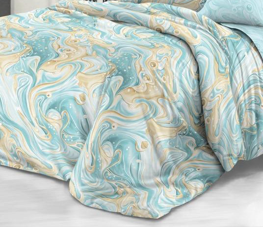 Наволочка 50*70 см, сатин "Престиж", на молнии (Муаровый узор (основа))