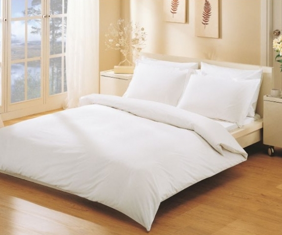 Простыня на резинке 120*200 см, лен 100 %, белый
