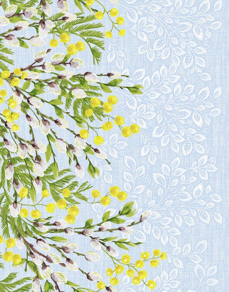 Полотенце 50*60 см вафельное (Верба)