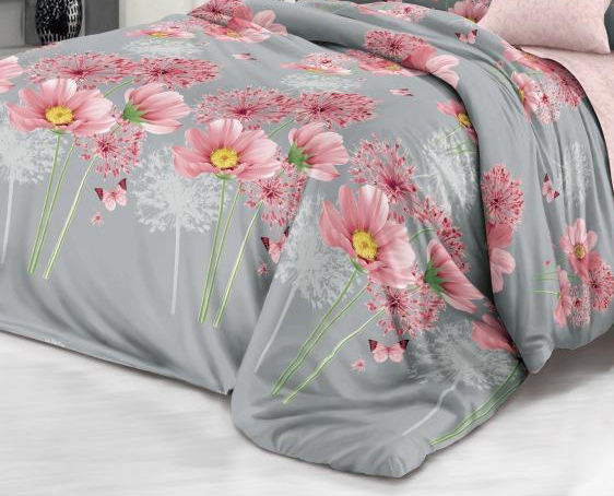 Пододеяльник Евро 200*220 см, на молнии, поплин (Амадора (основа))