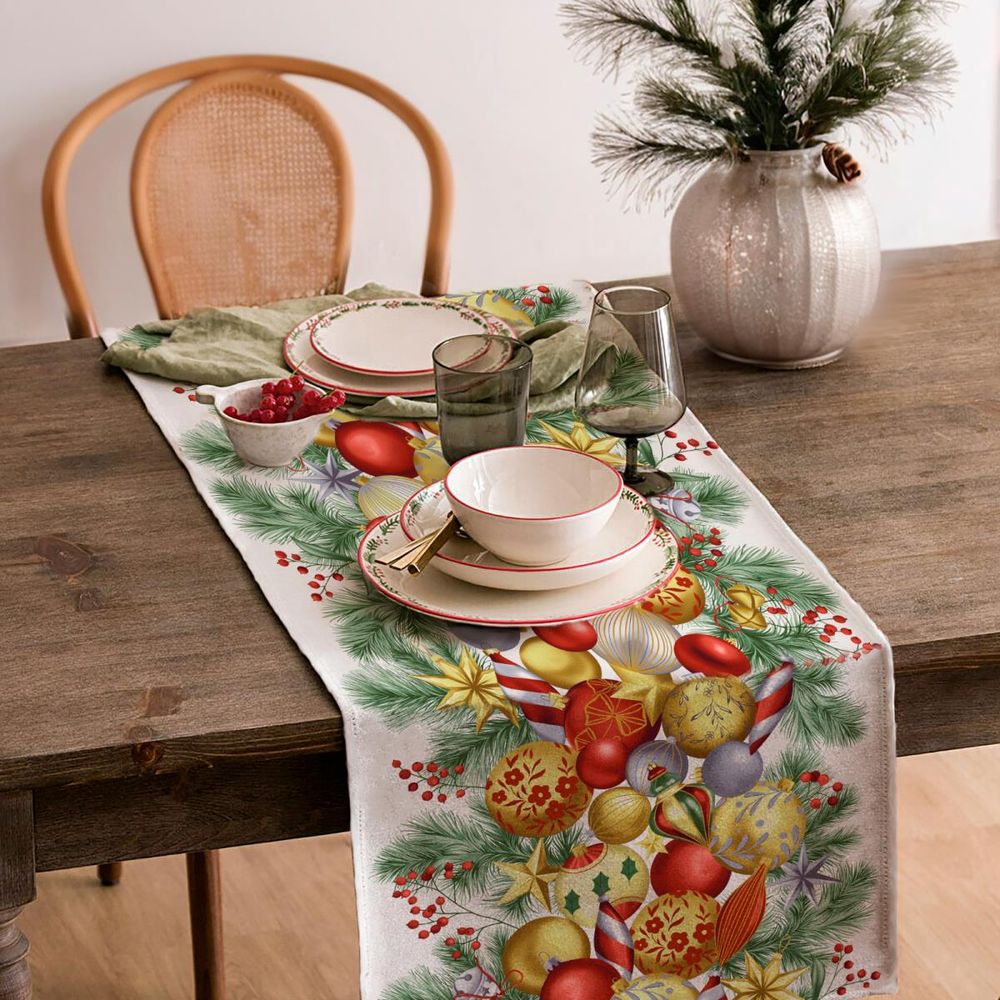 Дорожка для сервировки 50*150 см, хлопок 100% (Золотые игрушки)