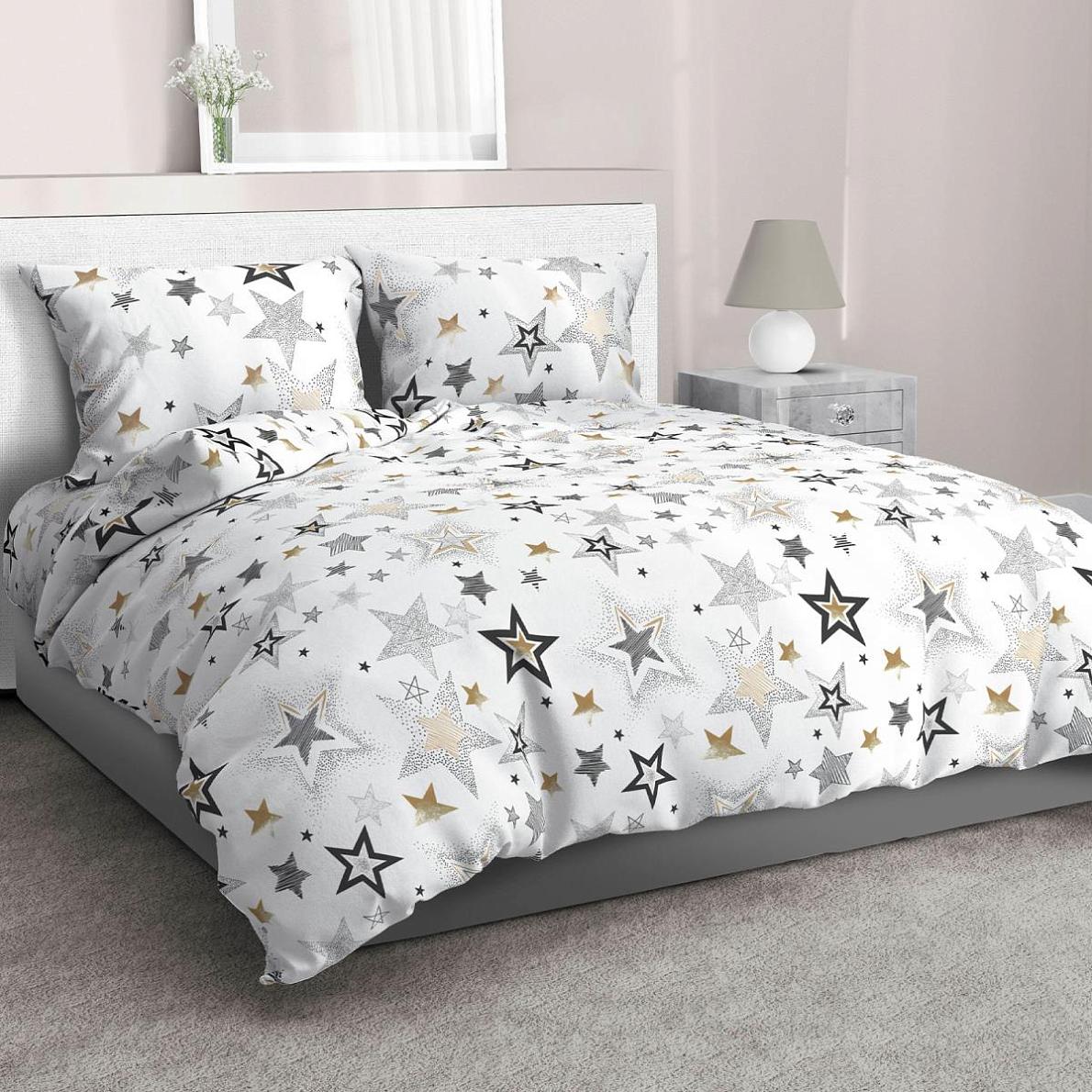 Пододеяльник Евростандарт, бязь ГОСТ (Звездный час, бежевый)