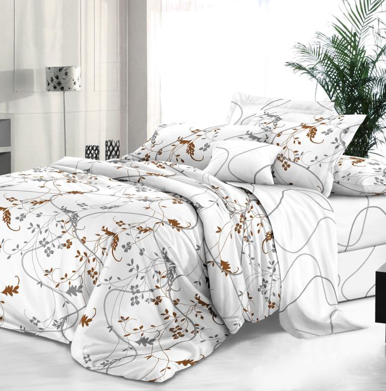 Комплект постельного белья Семейный, сатин 