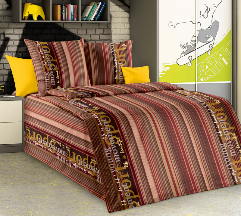 Комплект постельного белья 1,5-спальный, бязь 