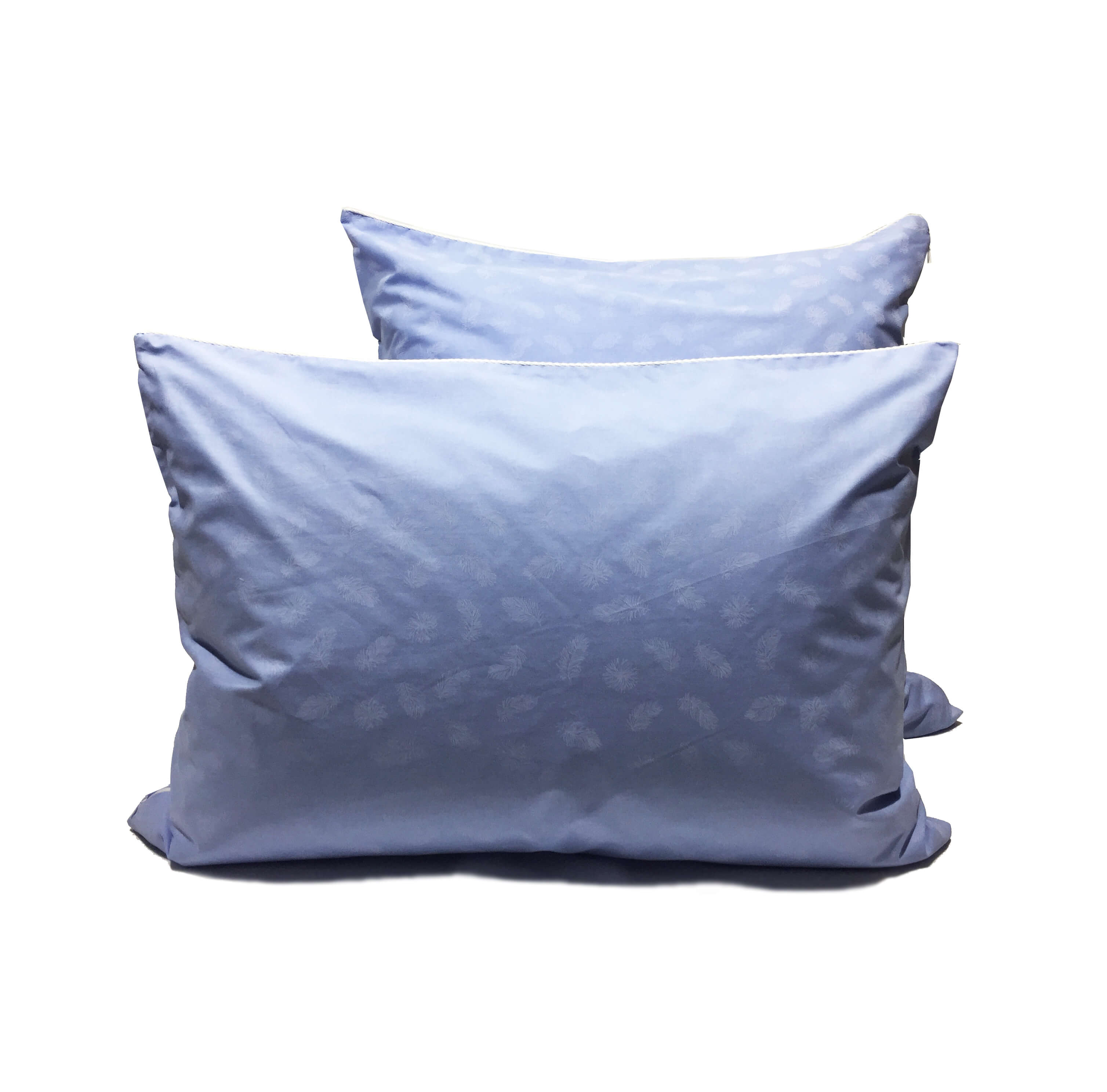 Наперник на молнии 70*70см (Перья, голубой) Наперник на молнии 70*70см (Перья, голубой)