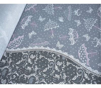 Скатерть 150*250 см, рогожка (Зонтики)