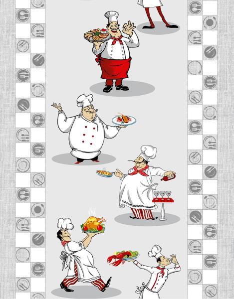 Полотенце 50*60 см вафельное (Рататуй)