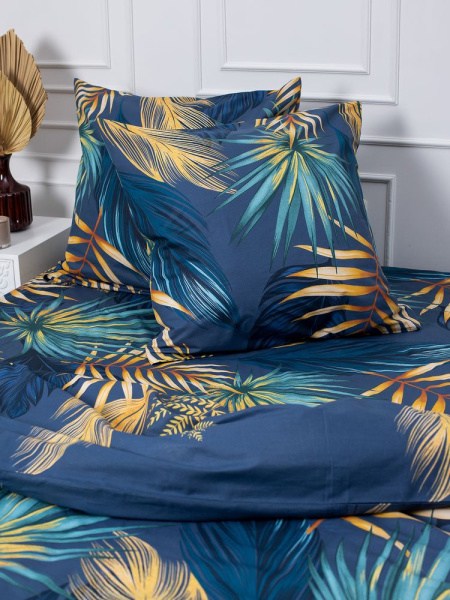 Наволочка 40*40 см, перкаль (Мира, синий)