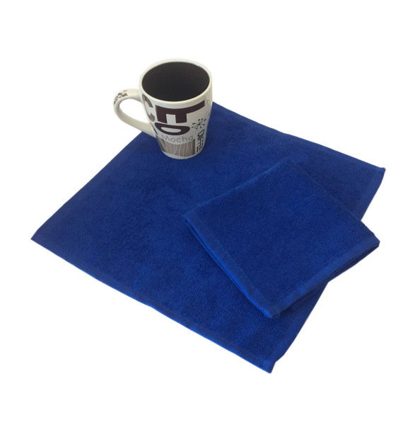 Салфетка махровая, 30*30см, 380 гр (Ярко-синий)