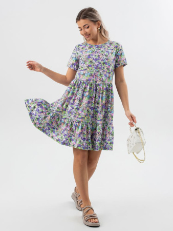 Платье женское, модель 174, трикотаж (Незабудка)