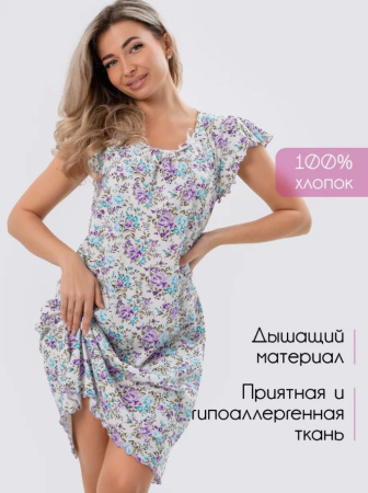 Сорочка ночная женская,мод. 426,трикотаж (Прелесть (сиреневый))