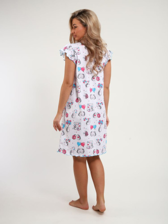 Сорочка ночная женская,мод. 426,трикотаж (Милые ежи)