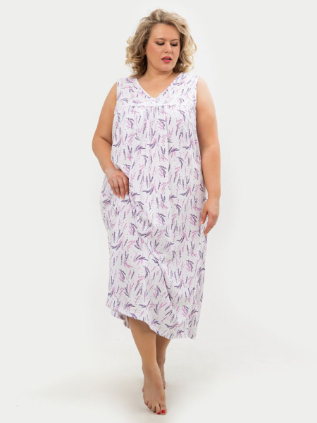 Сорочка ночная женская,мод. 431, трикотаж 60-70 (Лаванда)