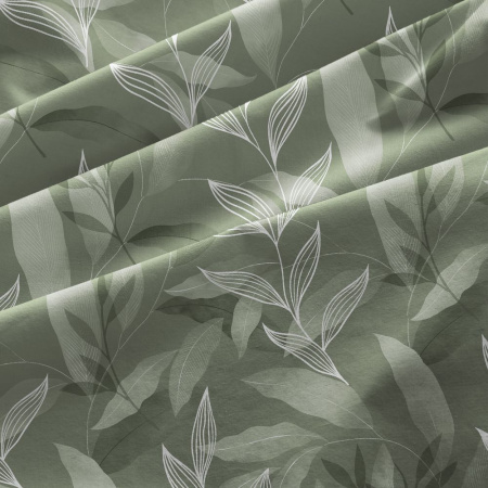 Комплект постельного белья 1,5-спальный, бязь  ГОСТ (220) (Китос, зеленый)