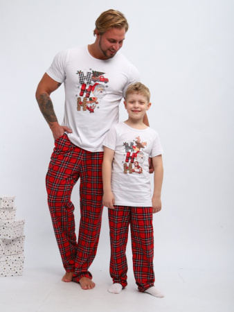 Пижама мужская, модель 218, трикотаж (Новый год)