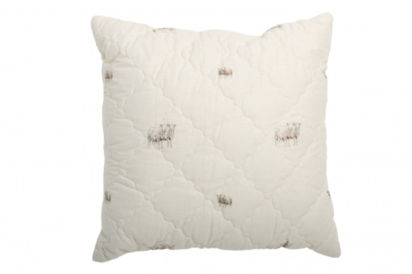 Подушка 70*70 см, наполнитель "Овечья шерсть" Подушка 70*70 см, наполнитель "Овечья шерсть"