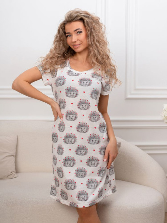 Сорочка ночная женская,мод. 450,трикотаж (Ёжики)