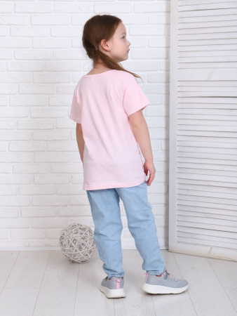 Футболка детская, модель 321, трикотаж (Бледно-розовый)