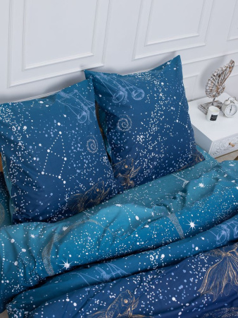 Комплект постельного белья Семейный, перкаль (Млечный путь)