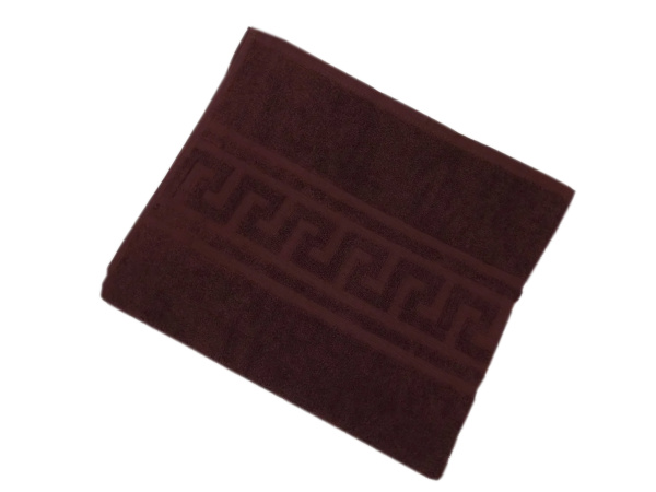 Махровое гладкокрашеное полотенце 70*140 см 380 г/м2 (Горький шоколад)