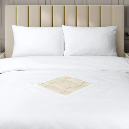 Пододеяльник 2-спальный, с вырезом "ромб", бязь отбеленная ГОСТ