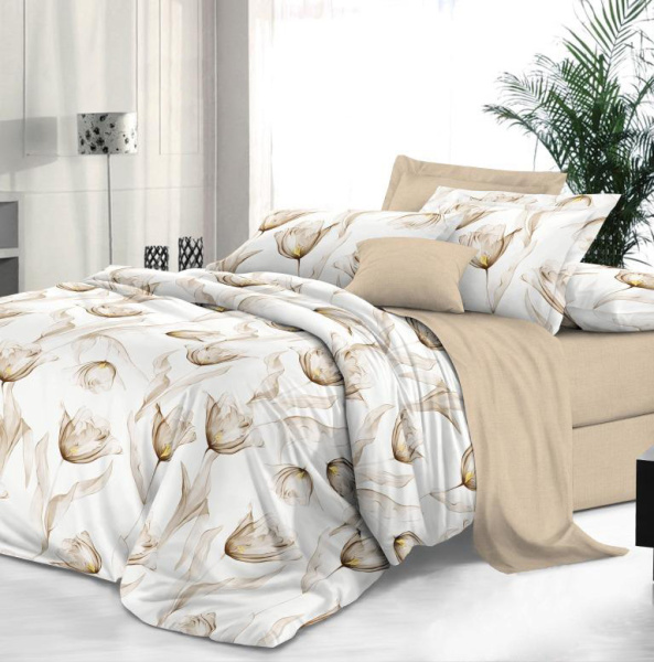 Комплект постельного белья 1,5-спальный, сатин "Престиж" (Аркадия)