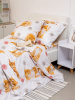 Комплект постельного белья 1,5-спальный, перкаль, детская расцветка (Рыжие котята)