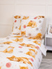 Простыня 1,5-спальная, перкаль, детская расцветка (Рыжие котята)