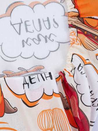 Простыня на резинке 090*190 см, бязь "Комфорт", детская расцветка (Капибара)