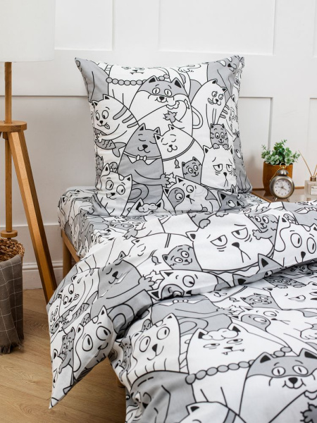 Простыня 1,5-спальная, бязь "Комфорт" (Котовасия)