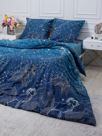 Комплект постельного белья Семейный, перкаль (Млечный путь)