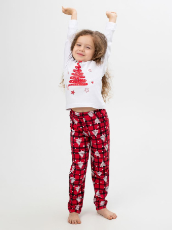 Пижама детская, модель 324, трикотаж (Змейка, красный)
