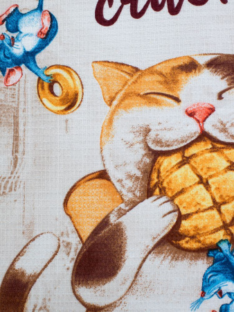 Комплект вафельных полотенец 48*60 см, 3 штуки (Вкусное настроение)