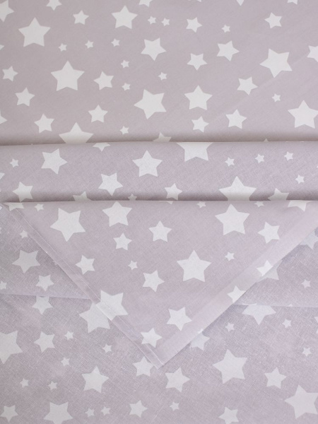 Простыня 1,5-спальная, перкаль, детская расцветка (Звёзды)