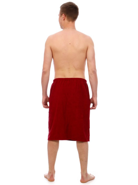 Килт мужской на липучке,100 % хлопок (Бордовый)