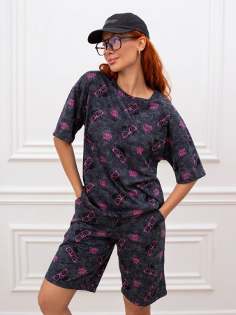 Костюм женский, модель 176, трикотаж (Панды)