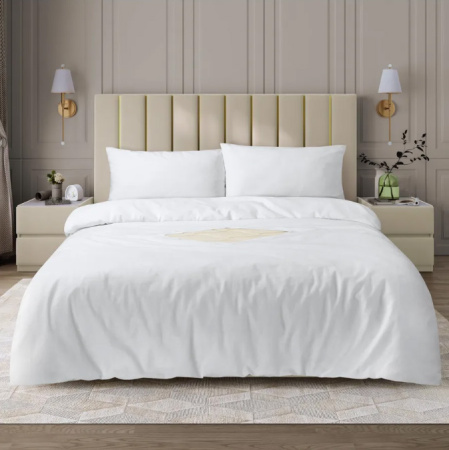 Пододеяльник 2-спальный, с вырезом "ромб", бязь отбеленная ГОСТ