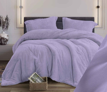Простыня на резинке 120*200 см, бязь "Комфорт", борт 25 см (Виолетта, лавандовый)