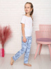 Брюки пижамные детские, модель 325, трикотаж (Стрекоза, голубой)